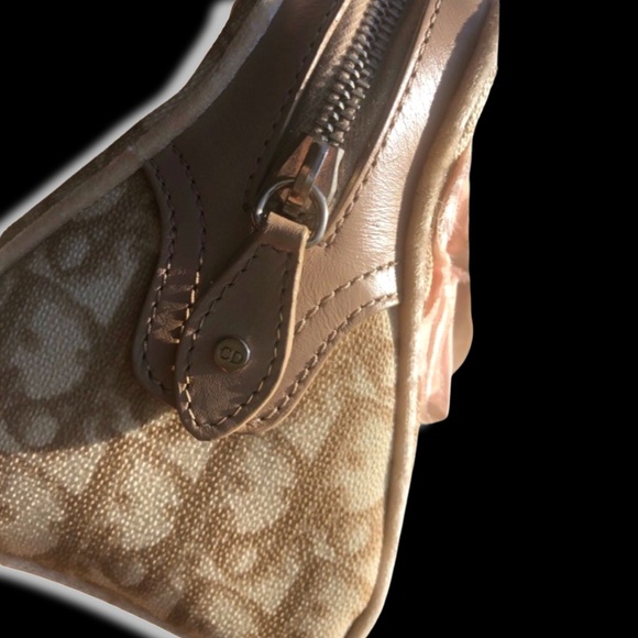 Christian Dior Beige Y2K Girly Flower Monogram Trotter Logo Leather Handbag - Picture 13 of 17
